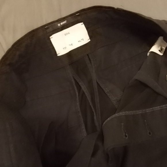 SONG FOR THE MUTE - 21.5 BEAST - Cropped front pleats ankle pants - Sz 46 - Picture 10 of 12